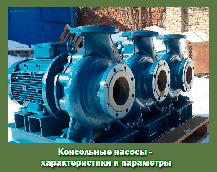 Консольные насосы - характеристики и параметры