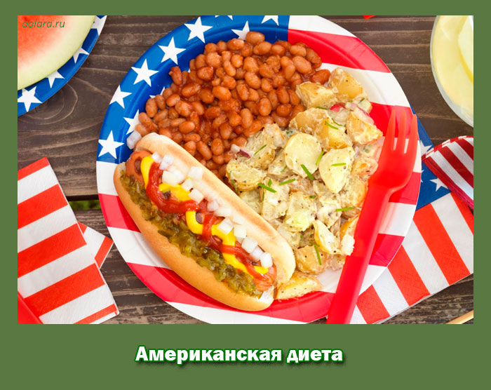 американская, диета американская, диета