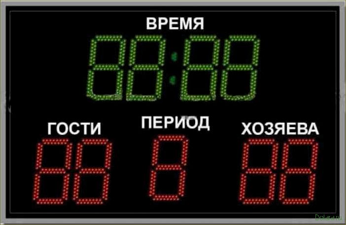 Спортивное табло: особенности и преимущества